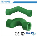 Green PPR Pipe Fittings Bridge for Water Supply